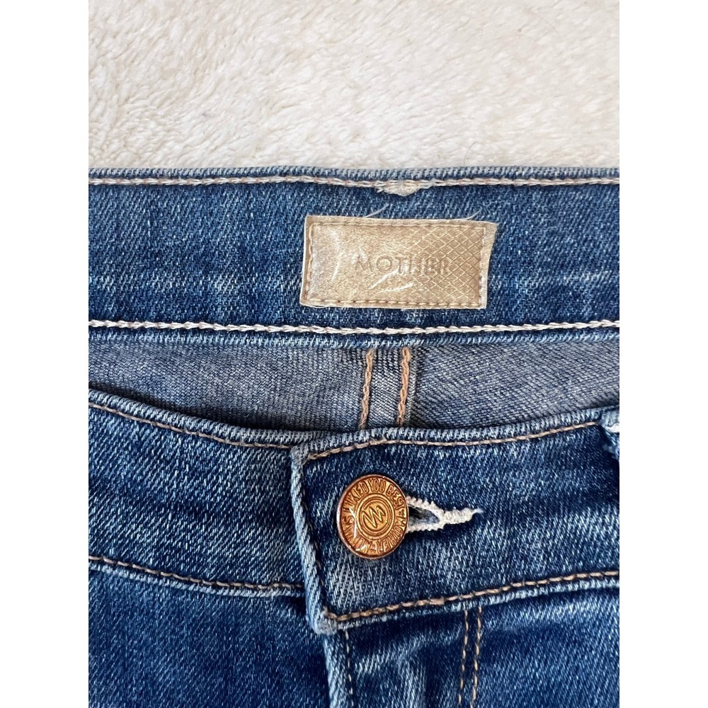 MOTHER Skinny Not‎ Skinny Jeans Blue Skies Tomorrow Women's Size 27 - Picture 10 of 13